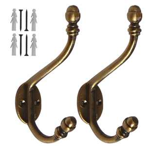 Crochets muraux en métal à embout sphérique, crochets simples à fixer au mur pour vêtements, chapeaux, manteaux, robes - Product Image 6