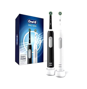 Oral-B iO Series 7 Cepillo de dientes eléctrico para niños Adultos Recargable con cerdas de acción cruzada en blanco y negro Tipo de cerdas medianas - Product Image 6