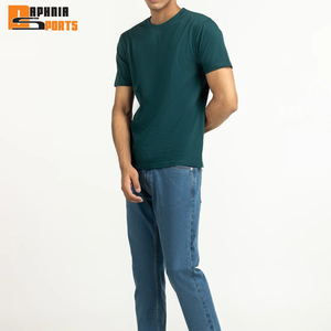 Camisetas de Hombre Tejidas en Algodón 100% para la Nueva Temporada de Verano, Tallas Grandes, Impresión de Logotipo Personalizado en la Parte Delantera, Camiseta Ecológica de Alta Calidad - Product Image 2