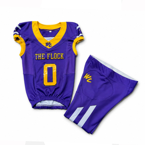 Factory Direct American Football Tackle Twill Uniform Customized Team Jersey Embroidered Sportswear Exporter 100% Polyester - Product Image 3