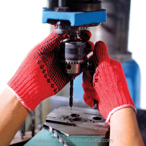 Flash Sale 800 grammes Gants de travail de sécurité enduits de points en PVC noir avec protection des mains et des bras - Product Image 2