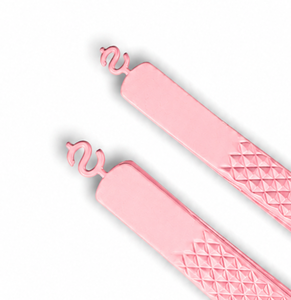 Pinzas para Pestañas Rosadas con Agarre Texturizado y Punta Suave para Aplicación Precisa - Product Image 3