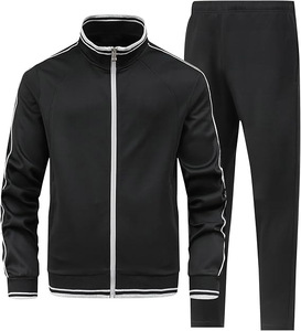 STALWART IMPEX Men's Color Blocking Tracksuit Full Zip <b>Jacket</b> Side Pockets Matching Pants Sporty <b>Winter</b> Wear Regular Fit 100% - Product Image 3