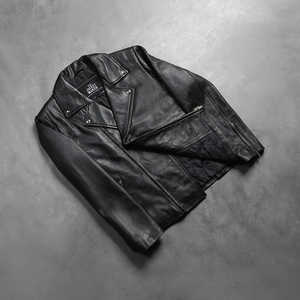 Blouson de motard unisexe en cuir noir Noah haute performance, durable, élégant, léger, pour l'hiver, décontracté, en cuir, col montant - Product Image 5