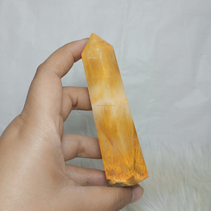 Vente en gros naturel Indonésie bourdon Jaspe obélisque 3X3X10 cm cristal de guérison artisanal pierres précieuses polies de haute qualité - Product Image 2