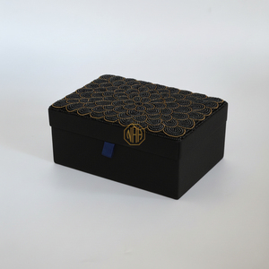 Custom Handmade Beaded MDF Fabric Jewelry <b>Box</b> <b>Floral</b> Lid Decorative Storage 1-3L Capacity Luxury Gift Packaging Supplier for - Product Image 1