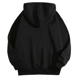 Heavy Can Be Customized Logo <b>Warm</b> <b>Jumper</b> 100% Cotton Solid Color Hoodie Plus Fleece Thick Hoodie for Men - Product Image 3