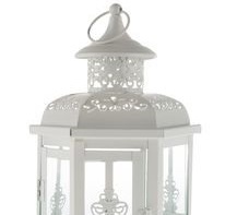 New Trending 2026 Metal & Glass White <b>Candle</b> <b>Lantern</b> for Home Decor With White Finished <b>Candle</b> Holder For Christmas Customized - Product Image 3