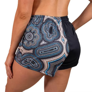 High Quality Customizable Logo Polyester Rugby Footy Shorts with Zipper Pocket Sublimation <b>Football</b> Wear - Product Image 4