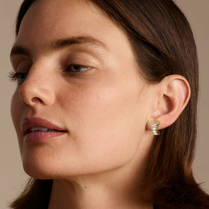 <b>Hoops</b> Earrings Diamond Earrings Gold and <b>Silver</b> Earrings Natural and Lab Grown Diamonds Earrings <b>Hoops</b> Fine Jewelry for Women - Product Image 6