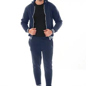 Trajes Deportivos Personalizados para Hombre con Cierre, 100% Algodón, Ligeros, para Invierno, Transpirables, con Estampado, OEM ODM - Product Image 1