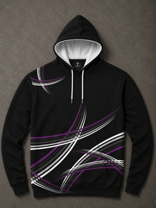 Wholesale Washed Cropped Fleece <b>Lined</b> Anti-shrink Pullover <b>Hoodies</b> Men's Winter Polyester/Cotton Silk Screen Printed 240g Plain - Product Image 1