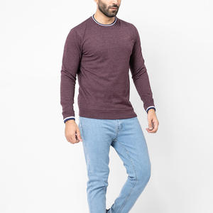 Sweat-shirt à col rond uni pour homme, personnalisable, en mélange de coton, pour les marques de mode et les détaillants - Product Image 1