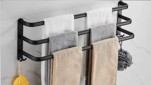 Toallero de Baño de Aluminio Multicapa OEM/ODM de Vietnam, Estante Organizador de Pared Engrosado - Product Image 5