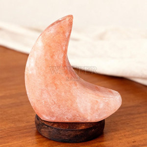 Lámpara de Sal del Himalaya Tallada de Estilo Moderno, Decoración de Mesa, Belleza Natural de Pakistán, Brillo Cálido - Product Image 6
