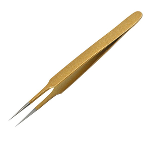 Pince à épiler à pointe en fibre à 90 degrés pour extensions de cils, couleur rose, pour extensions de cils volume, marque privée - Product Image 6