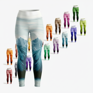 Plus Size Lightweight Custom Printed <b>Women</b> Yoga <b>Leggings</b> Stylish Fitness Gym Running Workout Stretch Activewear Outdoor Pants - Product Image 1