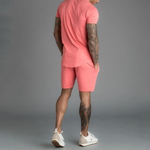 Conjuntos de Pantalones Cortos para Hombre con Logotipo Personalizado, Camiseta de Manga Corta con Parches y Pantalones Cortos, Ropa Deportiva para Hombre - Product Image 4