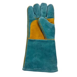 Gants de soudage en cuir de vachette pleine fleur pour four, gril, cheminée, poêle – Gants de soudeur robustes en cuir de vachette pleine fleur - Product Image 4