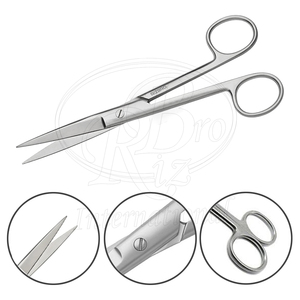 Tijeras Quirúrgicas Estándar de 6 Pulgadas, Afiladas, de Acero Inoxidable, Rectas, para Uso Médico y Clínico - Product Image 2