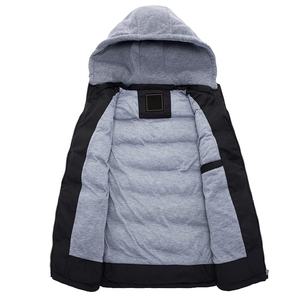 <b>Men</b> Solid Hooded Puffer <b>Vest</b> <b>Black</b> Lightweight Quilted Sleeveless Winter Windproof Zipper Casual Outerwear - Product Image 4