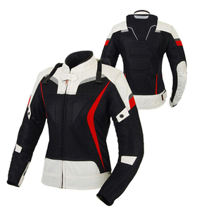 Blouson de moto noir et jaune fluo à manches longues en maille respirante pour toutes les saisons - Product Image 4