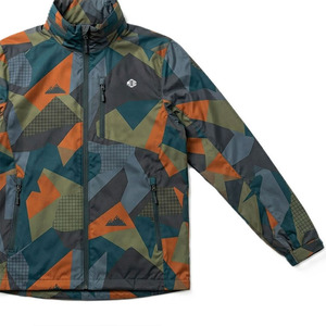2026 Trendy Outdoor Custom Men Abstract Print Windbreaker <b>jacket</b> for men <b>Lightweight</b> Outdoor Zip Up Performance Outerwear OEM - Product Image 5