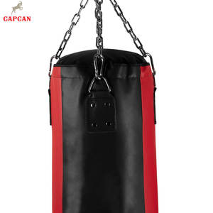 Sac de frappe en cuir robuste et durable, rempli de sable épais pour des séances de frappe puissantes - Entraînement de fitness écologique - Product Image 4