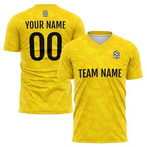 Camiseta de Fútbol Personalizada para Hombre y Mujer, Cuello Redondo, Manga Corta, Impresión Sublimada, Absorbe la Humedad, 100% Poliéster, Nombre del Equipo, Número, Adulto - Product Image 4