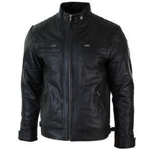 Men Leather Jacket Wholesale Price Pu Leather Jacket Men Fashion Leather Jacket best for OEM services <b>cheap</b> quality for men - Product Image 3