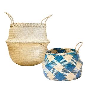 Decorative Handmade SEAGRASS <b>BELLY</b> <b>BASKETS</b> for Plant Pot Cover and Decor, Storage <b>Basket</b> for Laundry and Household Items - Product Image 1