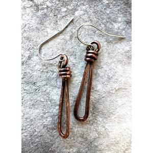 Collection de bijoux en cuivre et laiton écologiques, fabriqués à la main, de qualité supérieure, design exclusif, modèle 2, tendance, pour les fêtes - Product Image 2