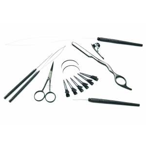 Juego de herramientas de acero inoxidable para extensiones de cabello con microenlaces, incluye alicates de extracción, agujas en C, peine de cola y tijeras - Product Image 3