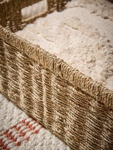 Set of 3 <b>rectangular</b> seagrass <b>baskets</b> Handmade Storage <b>Basket</b> Wholesale eco-friendly Made in Vietnam - Product Image 5