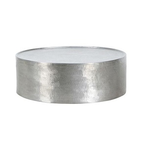 Table d'appoint en aluminium au design contemporain, simple, portable, de luxe, moderne, pour salon, table de chevet - Product Image 2
