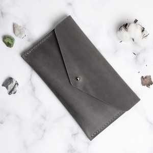Premium Finished Leather Wallet Modern Long Envelope Money Pouch Clutch Purse Elegant <b>Coin</b> Holder Small Card <b>Case</b> for Cash - Product Image 4