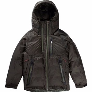 Veste matelassée à capuche marron pour homme, coupe-vent d'hiver, rembourrage épais en polyester, fermeture éclair décontractée, coupe régulière - Product Image 5