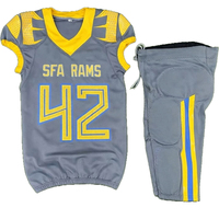 Ensemble de maillot et pantalon de football américain pour jeunes professionnels des États-Unis, imprimé par sublimation, personnalisable avec nom/nombre, uniforme d'équipe sportive