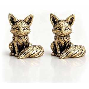 Figura de Pangolín de Latón, Escultura Metálica en Miniatura, Adorno de Animal para Decoración de Hogar, Oficina, Escritorio o Estante - Product Image 3