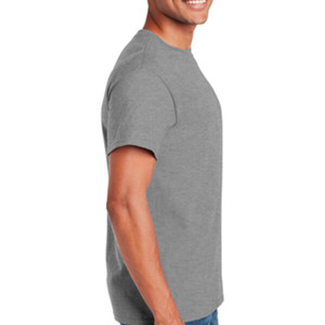2025 Custom Colors Sport <b>Grey</b> 100% Cotton Solid Eco-Friendly Oversized Mock Neck <b>T</b>-<b>Shirt</b> Dropshoulder Streetwear Men's - Product Image 3