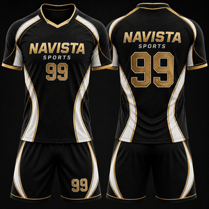 Conjunto de Uniforme de Fútbol Personalizado, Camiseta, Pantalones Cortos y Calcetines, Ropa Deportiva Cómoda, Suministro al por Mayor, Fútbol Élite, Navista Sports - Product Image 3