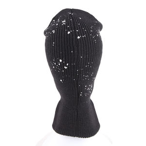 Cagoule de ski intégrale personnalisée avec logo brodé, masque tricoté 3 trous style rappeur/bandit pour l'hiver - Product Image 3