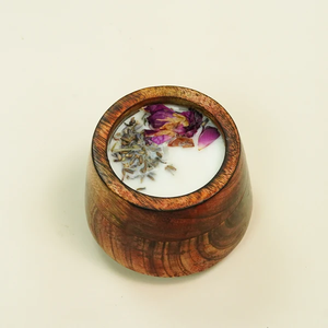 Vela Aromática de Cera de Soya Natural en Tarro de Madera, Vela Perfumada para el Hogar, Decoración para Dormitorio y Sala de Estar, Regalo Relajante - Product Image 1
