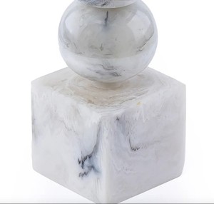 Luxury White Marble Resin <b>Bakhoor</b> Burner Mabkhara Arabic <b>Oud</b> Incense Religious Eco-friendly Mubkhar Home Fragrance Decor - Product Image 3