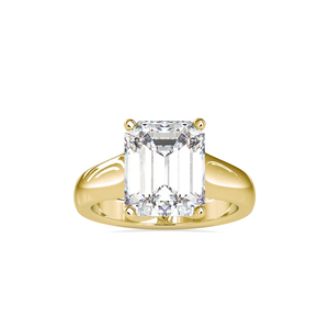 Superbe cadeau pour elle : Bague en moissanite avec bande unie, testée au diamant VVS1, idéale pour les soirées. - Product Image 3