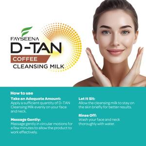 Lait nettoyant au café Fayseena D-Tan à base de plantes de qualité supérieure pour une peau lisse et éclatante, disponible à prix d'exportation depuis l'Inde - Product Image 3