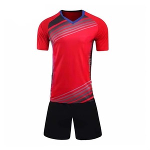ชุดเทนนิสสีพื้นสำหรับผู้ชาย เสื้อและกางเกงกีฬาเทนนิสแฟชั่น พิมพ์ลายแบบ Sublimation ชุดฤดูร้อนสำหรับเล่นแบดมินตัน - Product Image 1