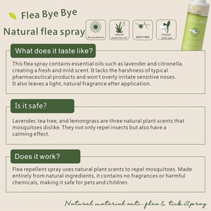 Mini Q – Nouvelle Formule Luxe Moderne – Spray Anti-Puces 120 ml Parfum Frais Naturel pour Chiens et Chats – Matériau PU X2 - Product Image 4