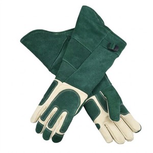 16 Inch Long Welding Leather Gloves Heat Resistant Kevlar Stitched Arm Protection Welders Safety Work Gloves USA - Product Image 1