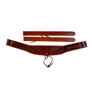Sangle de Selle Western en Cuir pour Cheval avec Taille et Couleur Personnalisables, OEM/ODM Disponibles, Meilleure Qualité à Prix de Gros - Product Image 1
